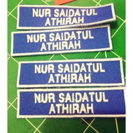 Name tag sekolah 1 pcs 2 baris