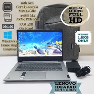 🇲🇾 Lenovo Ideapad Slim 3 / Core i3 10th Gen / 256GB M.2 NVMe PCIe SSD / 14" Full HD / Ori Win 11 Hom