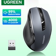 UGREEN รุ่น 90545, 90855 Bluetooth5 &amp; 2.4G Wireless เมาส์ไร้สาย เมาส์บลูทูธ Ergonomic Silent Mouse 4000DPI for MacBook Tablet Laptop Computer