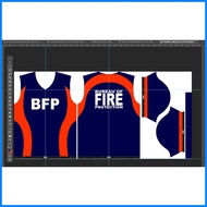 ☋  ◄ ↂ BFP UNIFORM SPORT BOTAK| BFP OFFICIAL ACTIVITY SHIRT for MEN and WOMEN (FULL SUBLIMATION)