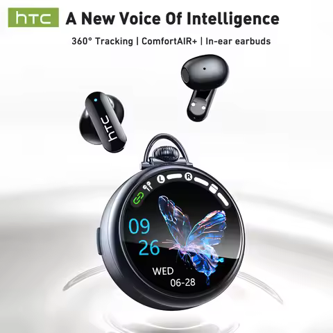 HTC NE71 Wireless Bluetooth Earbuds Ai Translation Smart Assistant Voice Companion Headphones 30Hour
