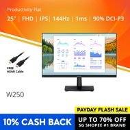 PRISM+ W250 25" 144Hz Productivity Flat Monitor [1920 x 1080][NEW UPGRADE FROM 24'']