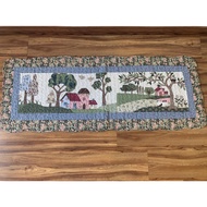 Quilt style kitchen rug