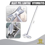 Bright Crown Alat Pel Lantai Praktris Mop Magic  Bentuk Light X-Shape Mop/Alat Pel Magic Tanpa Peras