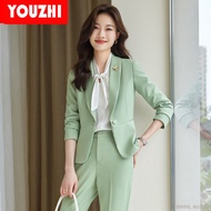 New arrival womens fashion high quality professional long sleeve coat and pants 2 piece business sui