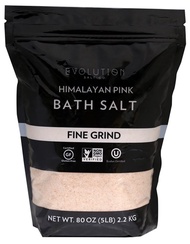 ▶$1 Shop Coupon◀  Evolution Salt Himalayan Pink Bath Salt, Fine Grind, 5 Pound (BFG-5) Fine Grind 5