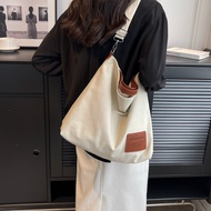 Beg Kanvas Jepun, Beg Sandang Sebelah Bahu Berkapasiti Besar, Fesyen Pelabelan Wanita, Banyak Lapisan Sastera, Beg Tangan Pelajar Universiti, Fesyen