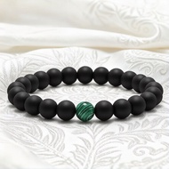 Best 8mm Malachite 1 Stone Combination Hajar Jahanama Stone Bracelet