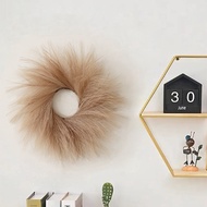 Reed Wreath Artificial Flower Fake Flower Living Room Decoration Reed Decoration Balcony Decoration 