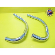Pipe Neck HONDA CB125K3 CD125K3 Header Chrome Set.