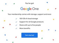 Google Mail, Google Drive, Google Photo 更高容量 100G 200G 2TB