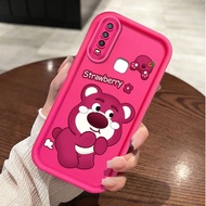 Cute Lotso Cartoon Strawberry Bear Phone Case For VIVO Y17 Y15 Y12 Y12i Y3S 1901 1902 1904 Y7S S1 Pr
