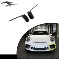 Carbon Fiber 991 GT3 Front Bumper Canards Fins for Porsche 911 991 GT3 RS Coupe 2017 - 2019