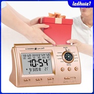 [Lzdhuiz1] Azan Alarm Clock Azan Alarm Table Clock Gift for Home Decor Date Snooze