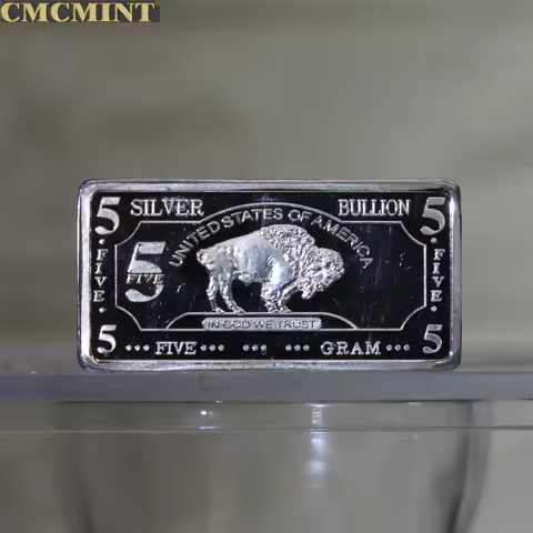 Custom Metal Stamping Coins 5 Gram 999 Fine Silver Buffalo Bar Silver And Gold Coins Souvenir Collec