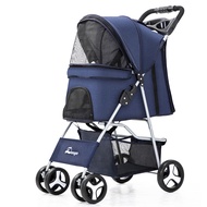 【Doogo】Pet foldable travel stroller for dog and cat AvZg pet stroller pet stroller for dogs