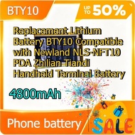 4800mAh Replacement Lithium Battery BTY10 Compatible with Newland NLS-NFT10 PDA Zhilian Tiandi Handh