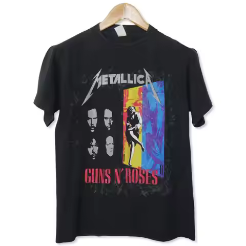 2026 American Vintage Guns N Roses Collaboration Cotton T-shirt. Comfortable, Breathable, of High Qu