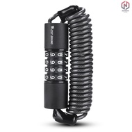 Wroo Bicycle Safety Lock Bike Helmets AntiTheft Elasticity Locks 4 Digits Combination Password Road 