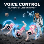 Remote Control Robot Dog Toy Gift, LED Lights & Music,Stunt Robot Puppy, Interactive Electronic Pet 
