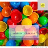 All New 50pcs 50mm 5cm Solid Color Empty Plastic Ball Capsules Ball Lucky Draw Ball Eggshell Ball Ga