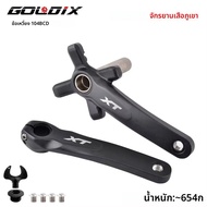 GOLDIX 104BCD MTB จักรยาน Crank Chainring จักรยาน 170 มม.175 มม.สีดํารอบรูปไข่เฟืองเดี่ยว 32T 34T 36