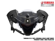 YAMAHA R15 V3 100% ORIGINAL HEADLIGHT COVER BODY FRONT UPPER LAMPU KEPALA INNER BK6-F835G-00