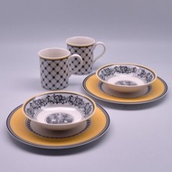 德VB │奧頓系列組合-雙人早餐杯碗盤6件組(2款可選)