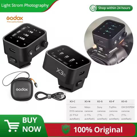 Godox X3 TTL HSS 2.4G C/N/S/F/O/L Wireless Flash Trigger OLED Touch Screen Transmitter Quick Charge