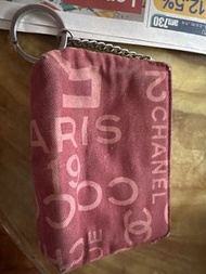Chanel 中古vintage紅色鎖匙包coco散紙包小廢包 零錢袋