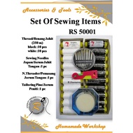 Thread/Benang Jahit,Sewing Needles Japan/Jarum Jahit Tangan,N.threader/Pemasang Jarum Tangan,Tailori