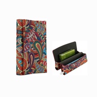 Flat Wallet Case Storage PU Leather with Flower Floral Pattern for x~ilumaOne~x