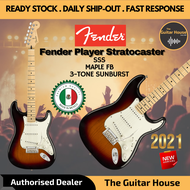 Fender Player Stratocaster Electric Guitar, Maple Fingerboard, 3-Tone Sunburst (Fender Player Stratocaster)