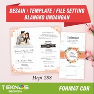 DESAIN UNDANGAN BLANKO HEPI 288 - TEMPLATE UNDANGAN PERNIKAHAN - FILE