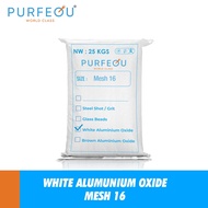 WHITE ALUMINUM OXIDA SAND/ALUMINUM OXIDE/ALUMINA AL2O3 MESH 16 (5KG)
