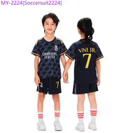 jersey set kids vini jr jersi real madrid brazil jersi bola sepak budak baju jersey vini jr football