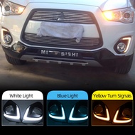 CSCSNL 1 set For Mitsubishi ASX 2013 2014 2015 12v ABS LED DRL Daytime driving Running Lights Daylig