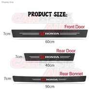 ▨☜[4pc/Set] Perodua ARUZ Car Door Side Step Sill Strip Carbon Fibre Leather Anti Scratch Protector Sticker Accessories