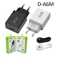 Charger DAP D-A6M D-A6T Micro Type C 2.4A Original Casan DAP D-A6T D-A6M Type C Micro 1usb 2.4A