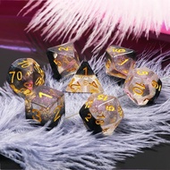 Ethereal Glacial Dice Set of 7 | ลูกเต๋า Dice For DnD D&D MTG RPG TRPG เกมกระดาน บอร์ดเกม Game ไพ่ทา