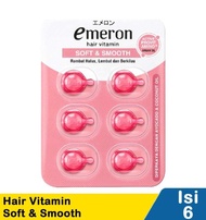 Emeron Hair Vitamin (Pink) Soft & Smooth 6X1mL Vitamin Rambut