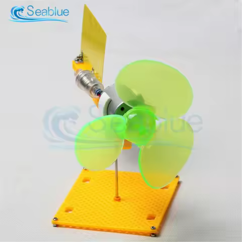 DC 0.1V-18V Micro Wind Turbines Generator Kit Small DC Motor Blades With Holder DIY Project Kit 0.01