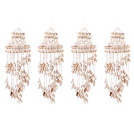 4X Conch Sea Shell Wind Chime Hanging Ornament Wall Decoration Hanging Pendant Stylish Hanging Ornam