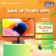 TITAN ARMY P2510G2 25 inches 200Hz and P2710G 27 inches Gaming Monitor Fast IPS 180Hz 1ms GTG 99% sR