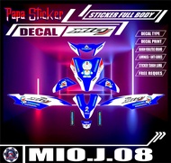 DECAL FULL BODY Mio J Variasi Sticker Stiker Skotlet Lis Motor List Body List Motor Lis DECAL Body Y