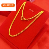 916 Original  GOLD Malaysian Necklace Men and Women Fine Collarbone Chain Set Birthday Gift