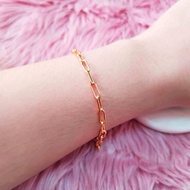 10k gold bracelet paperclip