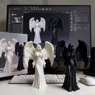 3d Printing Angel Devil Two-Color High-value Office Decoration Desktop Decoration Simple Premium Scu