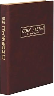 Teji C-38F Coin Holder, Heisei Coin Album 2, B5, Brown