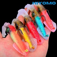 PROBEROS 1pcs Luminous UV Soft Squid Lure 35.5g 47.2g Artificial Octopus Bait with Jig Head Hook Sal